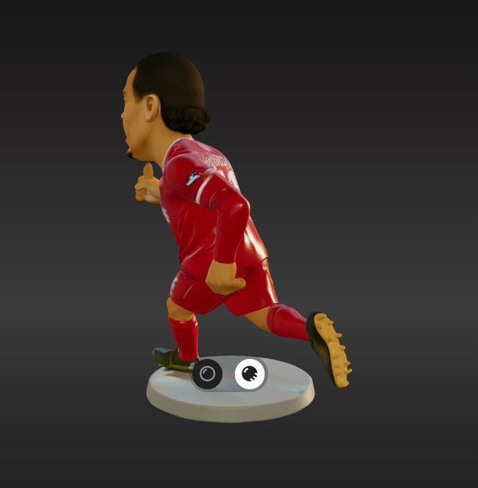 Virgil Van Dijk Mini Fut Series 3D print model_2