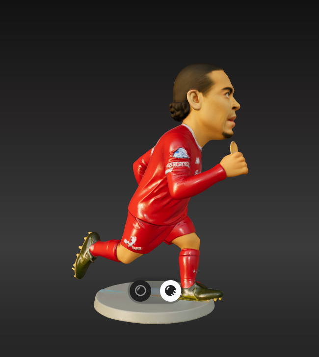 Virgil Van Dijk Mini Fut Series 3D print model_3