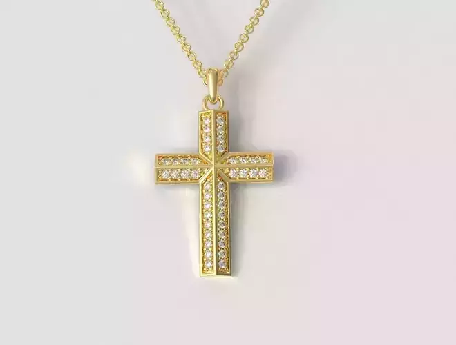 Diamond Cross Pendant