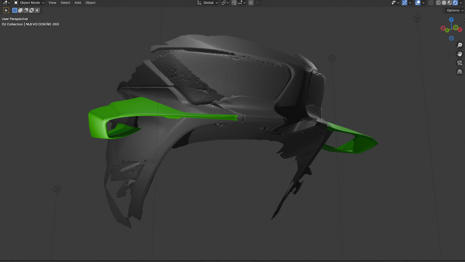 WINGLET SPOILER FOR KAWASAKI NINJA 400 3D print model_1