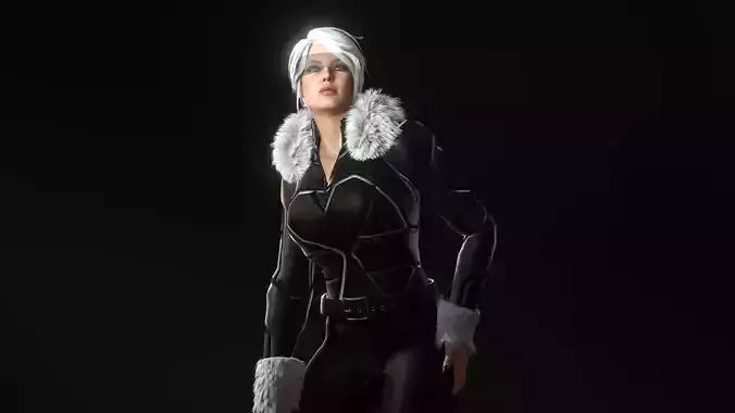 Black Cat Low-poly 3D model