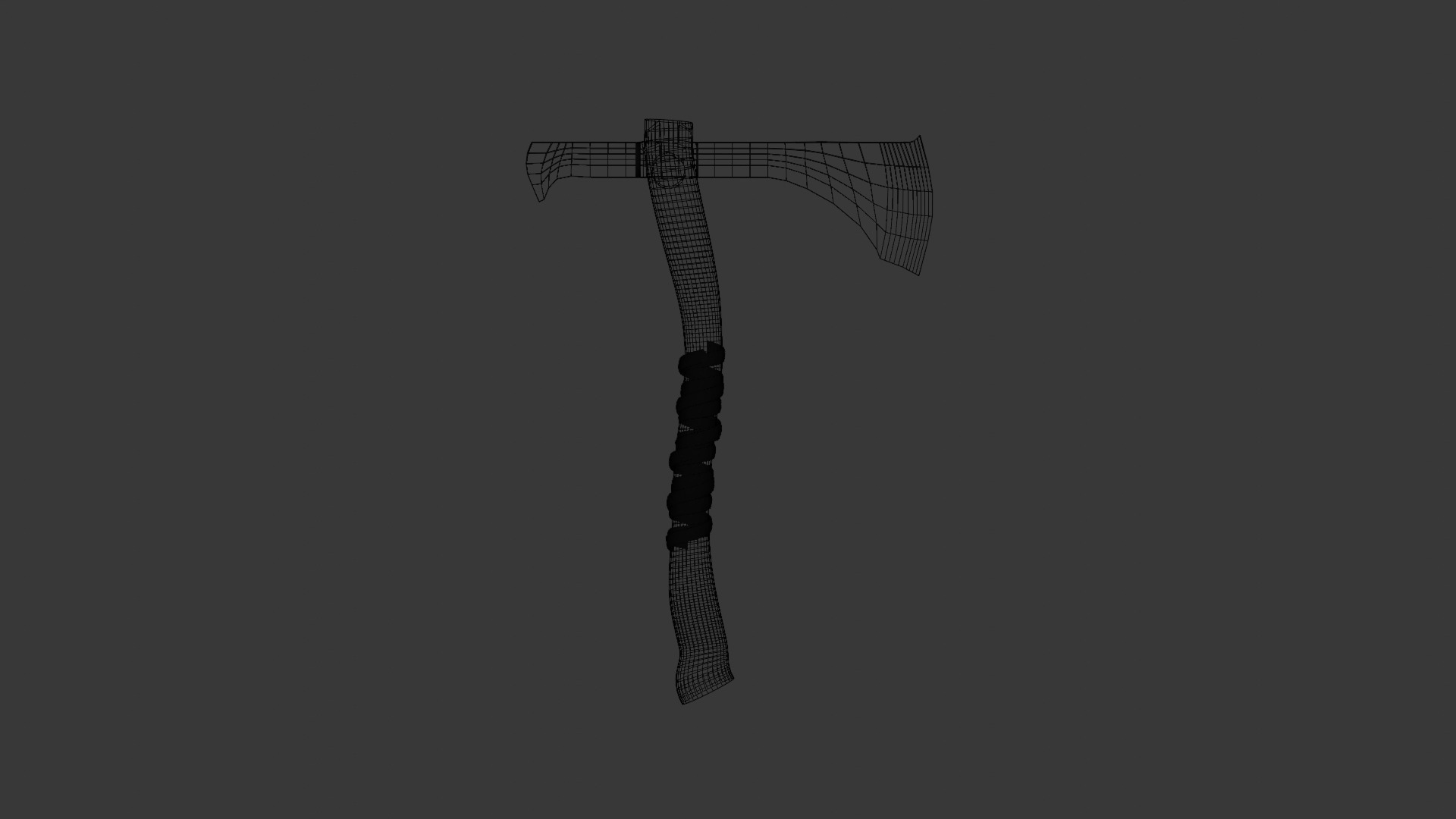 Realistic Viking Axe 3D model_5
