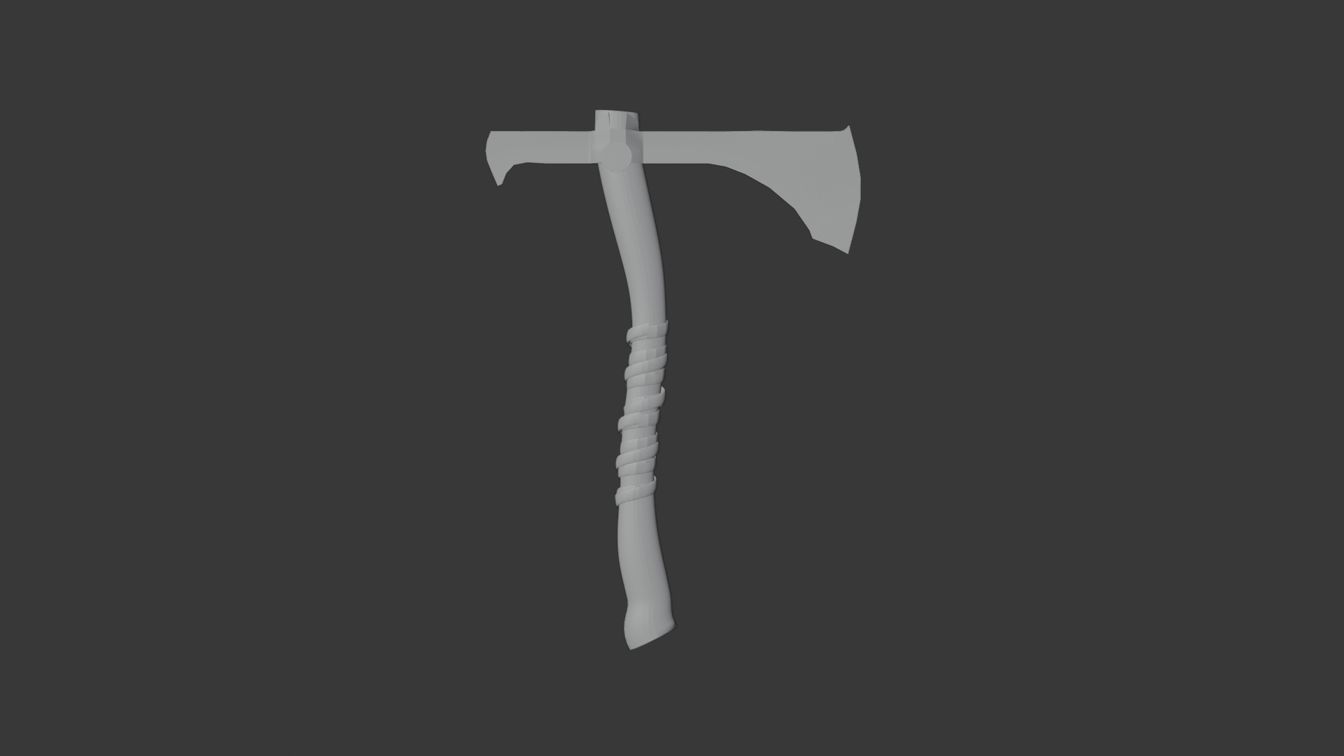 Realistic Viking Axe 3D model_4