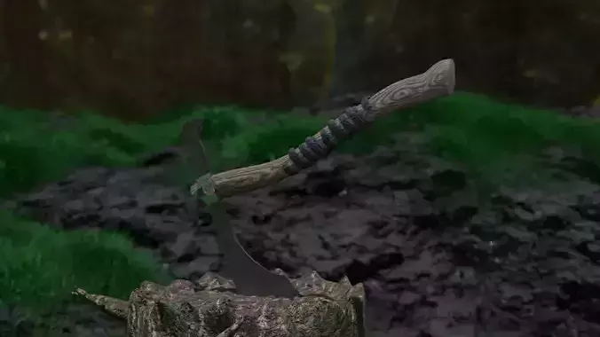Realistic Viking Axe