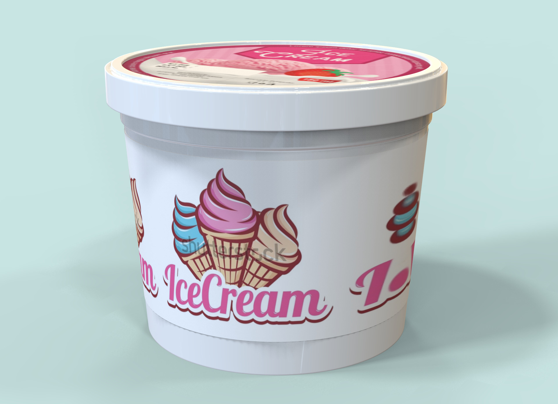 Ice cream Cup 3D print model_44