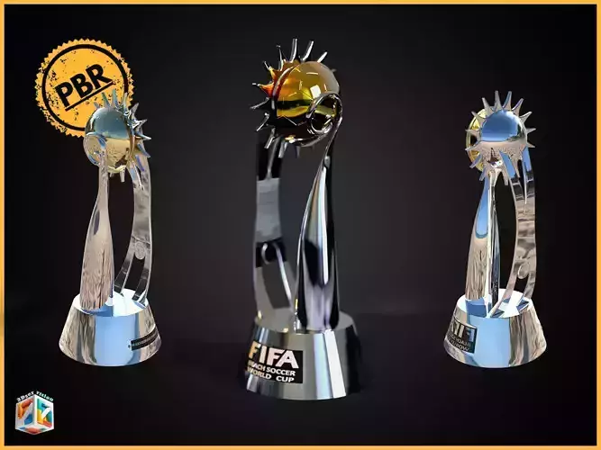 FIFA Beach Soccer World Cup Trophy award 3D Model Low-poly 3D model