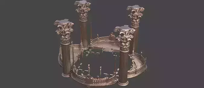 Medusa Pillar exterior halls 2 