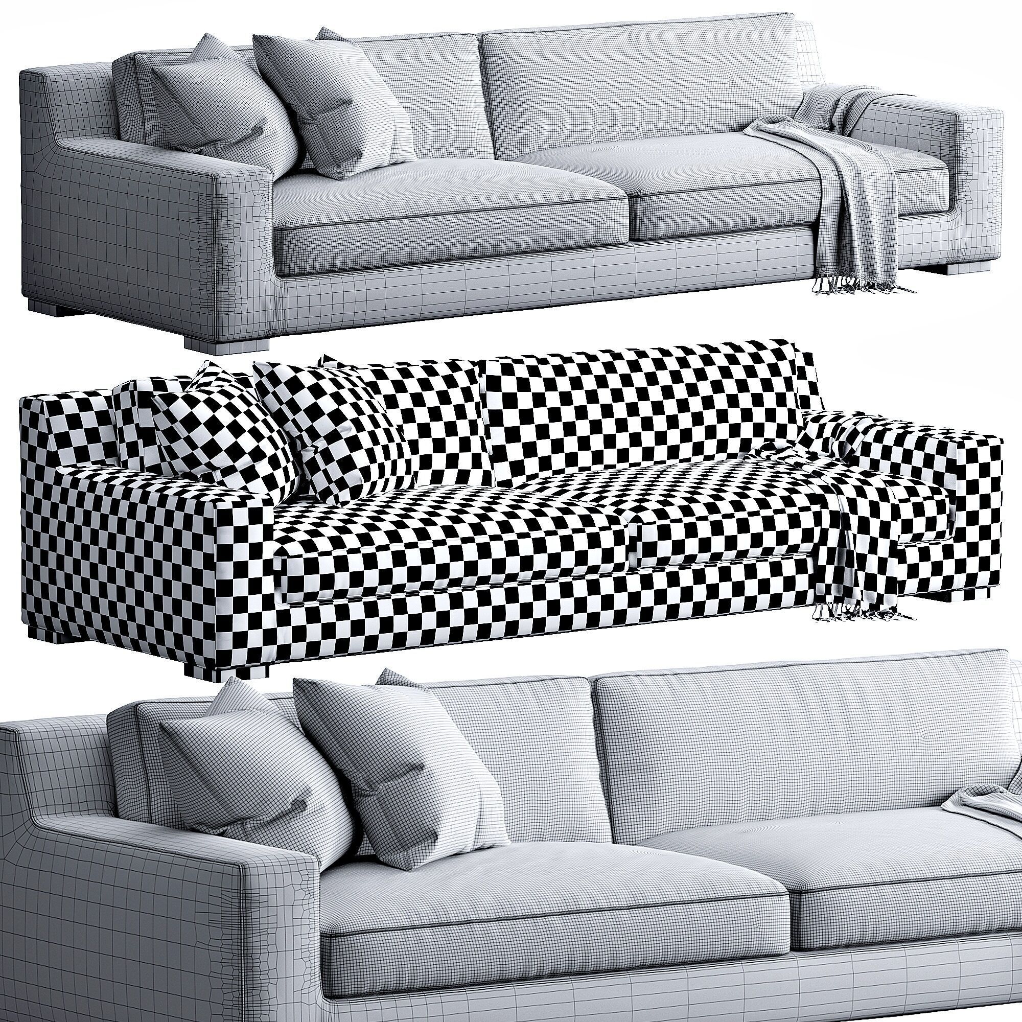 Restoration Hardware Modena 3D model_7