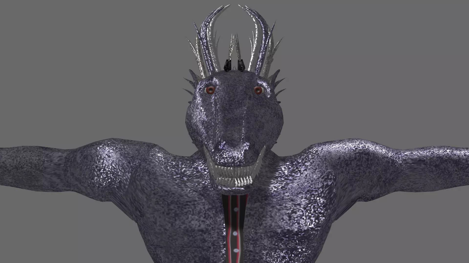 Monster Dragon dude Free low-poly 3D model
