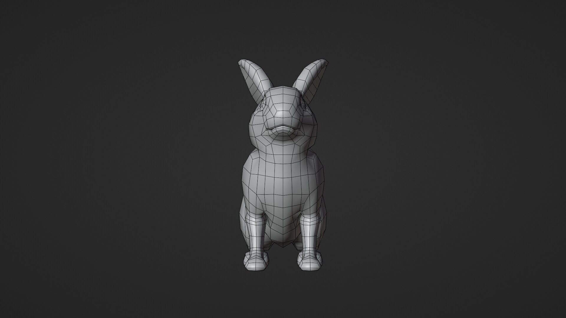 Stylized Rabbit - Rigged Low-poly 3D model_3