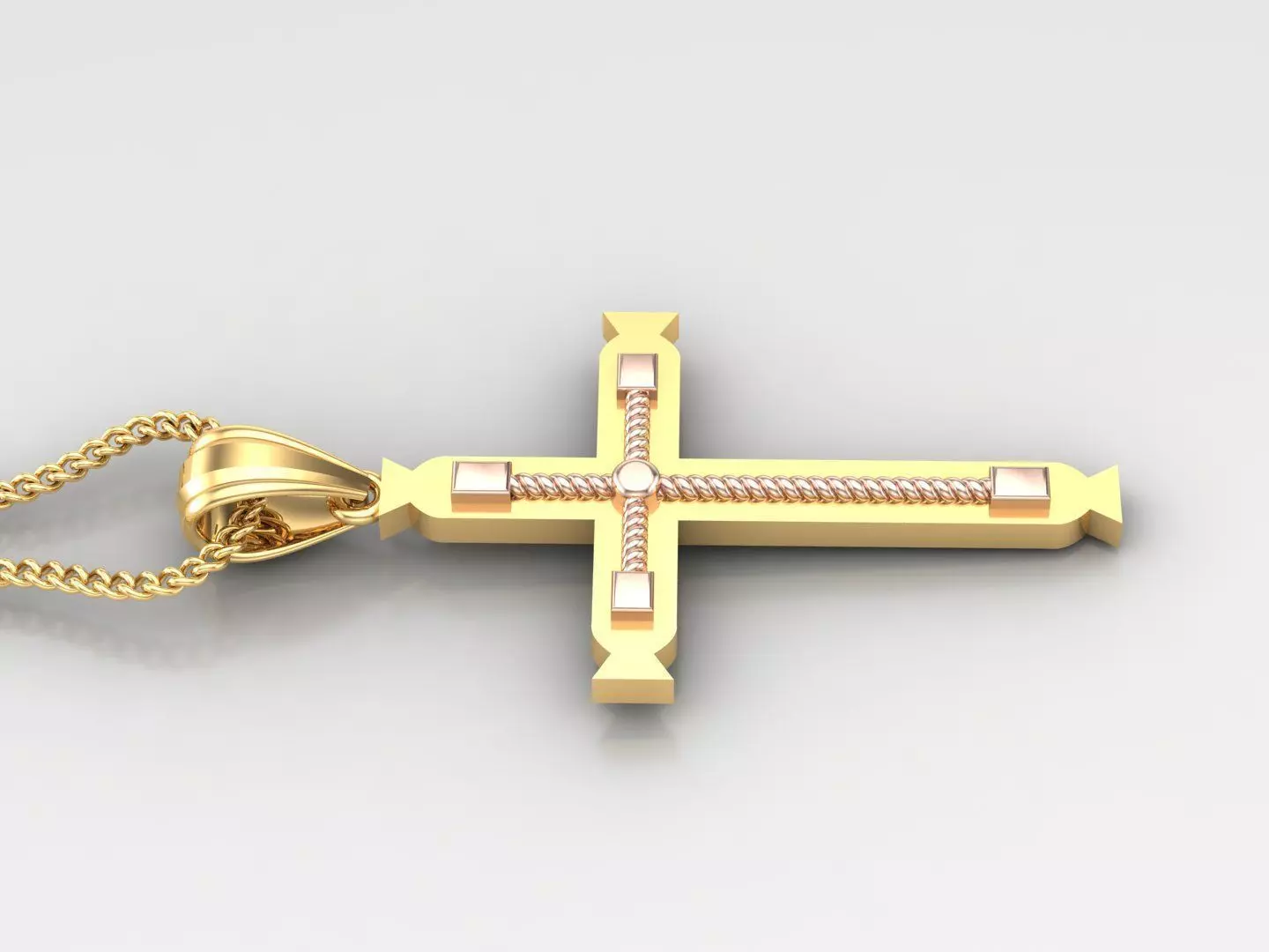 Cross Light Gold 4CP099 3DM STL 3D print model