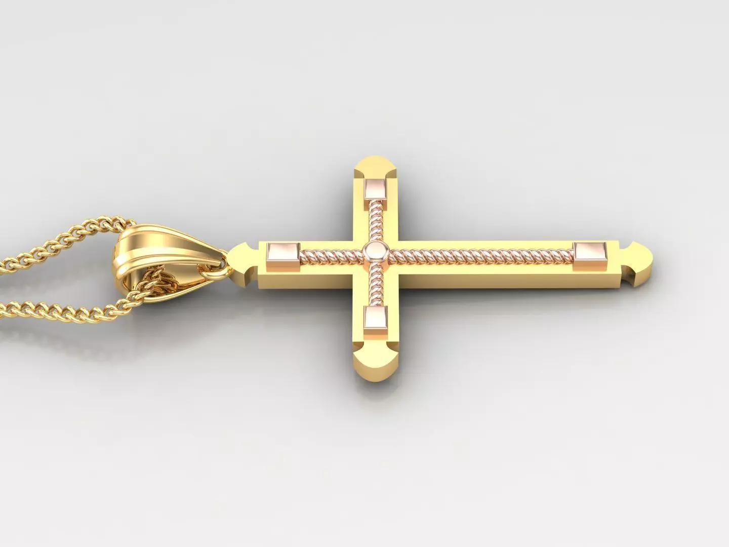 Cross Light Gold 4CP098 3DM STL 3D print model_0