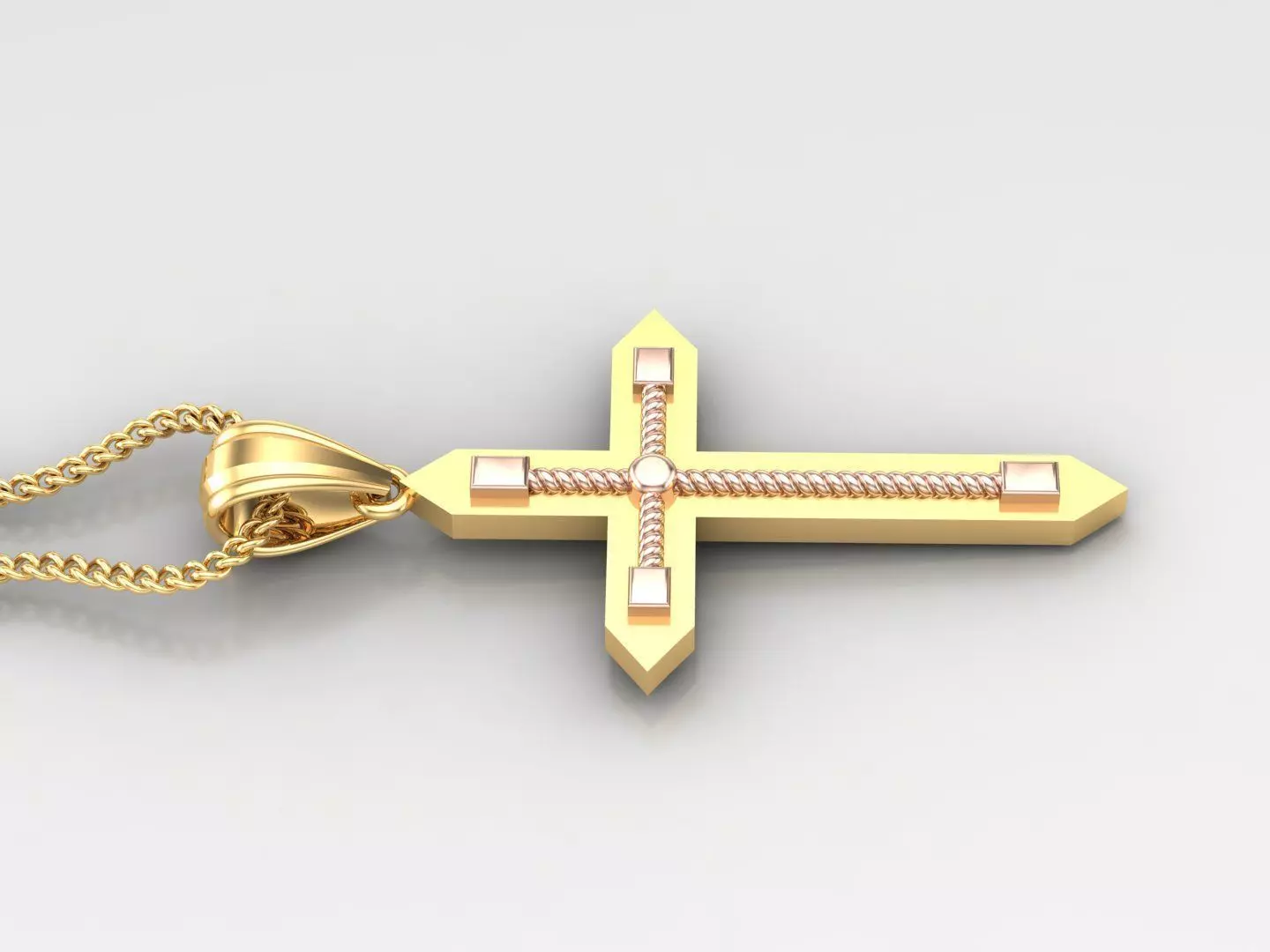 Cross Light Gold 4CP097 3DM STL 3D print model