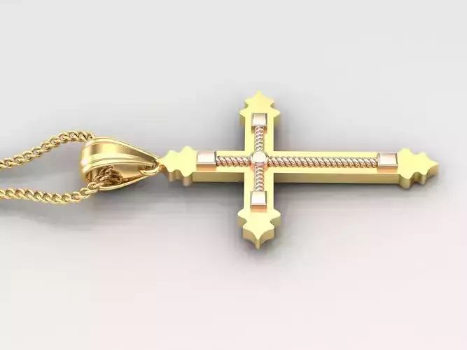 Cross Light Gold 4CP083 3DM STL