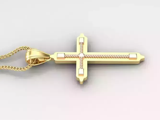 Cross Light Gold 4CP082 3DM STL