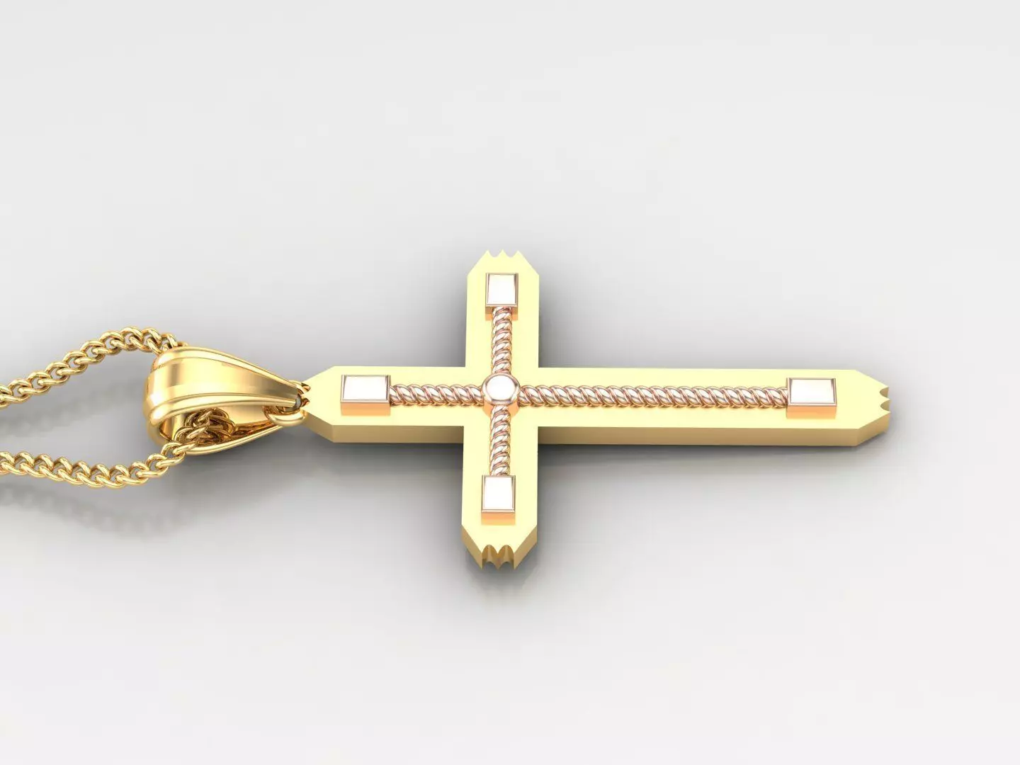 Cross Light Gold 4CP081 3DM STL 3D print model