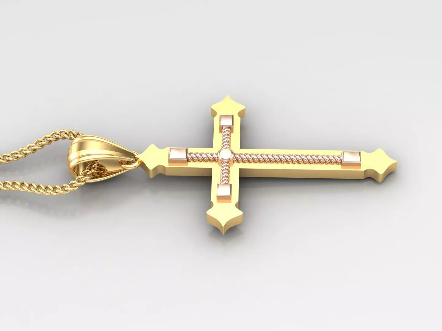 Cross Light Gold 4CP073 3DM STL 3D print model