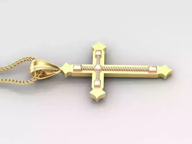 Cross Light Gold 4CP073 3DM STL