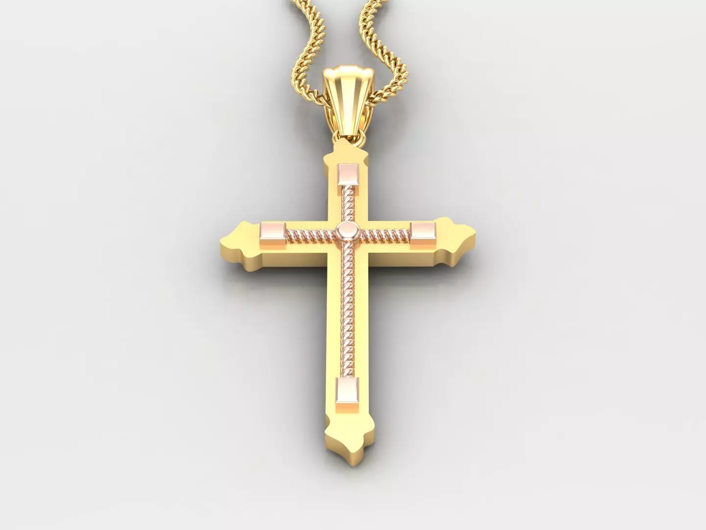Cross Light Gold 4CP067 3DM STL 3D print model_0