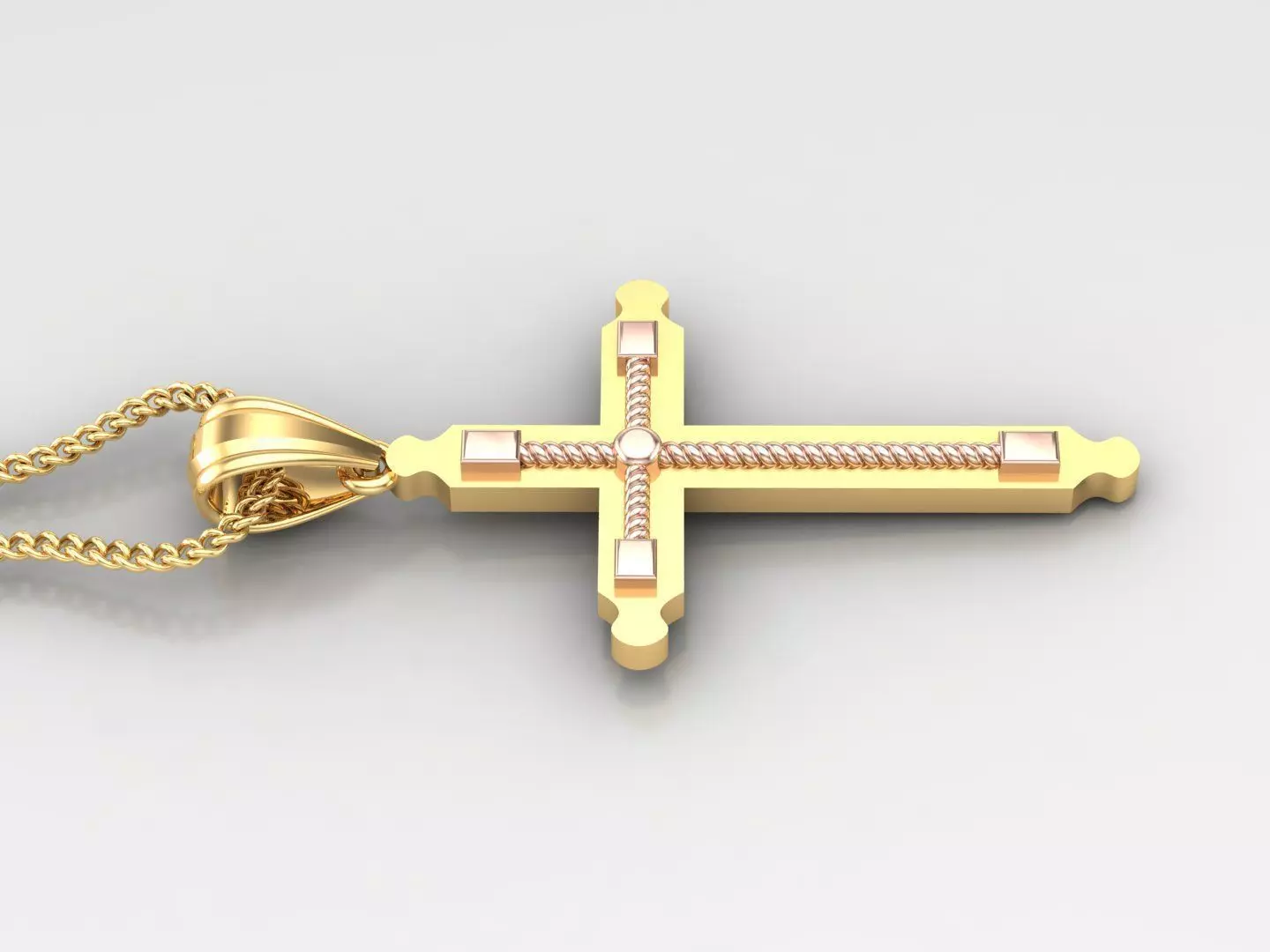 Cross Light Gold 4CP066 3DM STL 3D print model_0