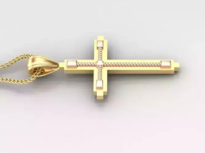 Cross Light Gold 4CP064 3DM STL