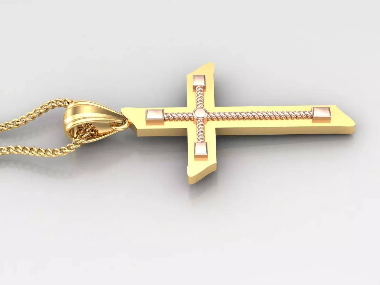 Cross Light Gold 4CP063 3DM STL 3D print model_0