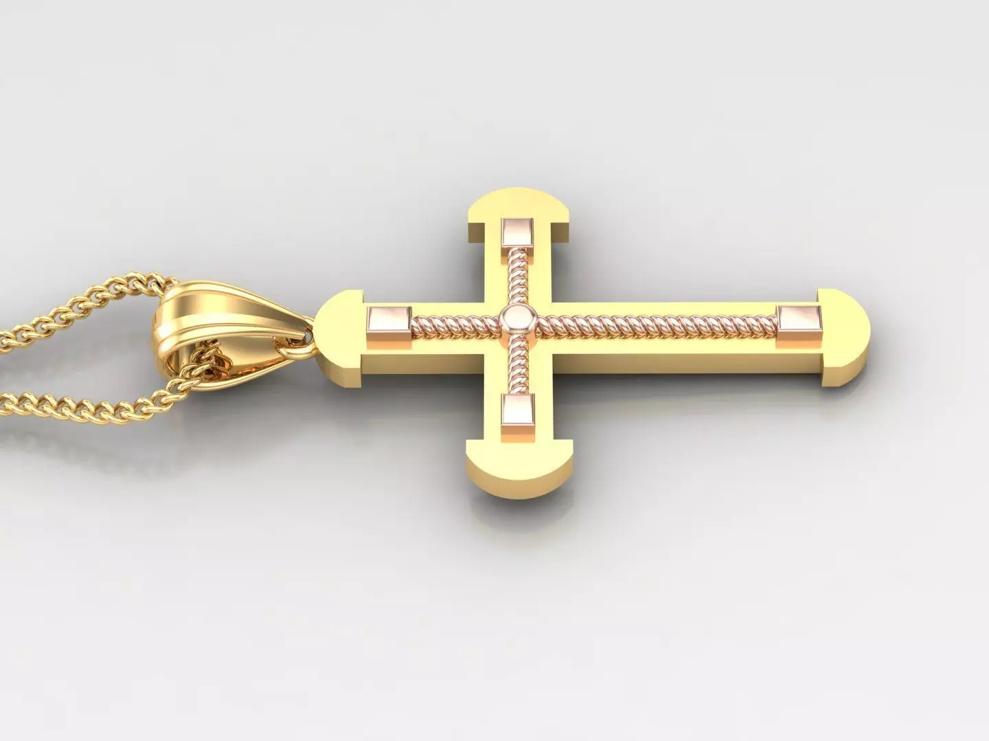 Cross Light Gold 4CP062 3DM STL 3D print model_0