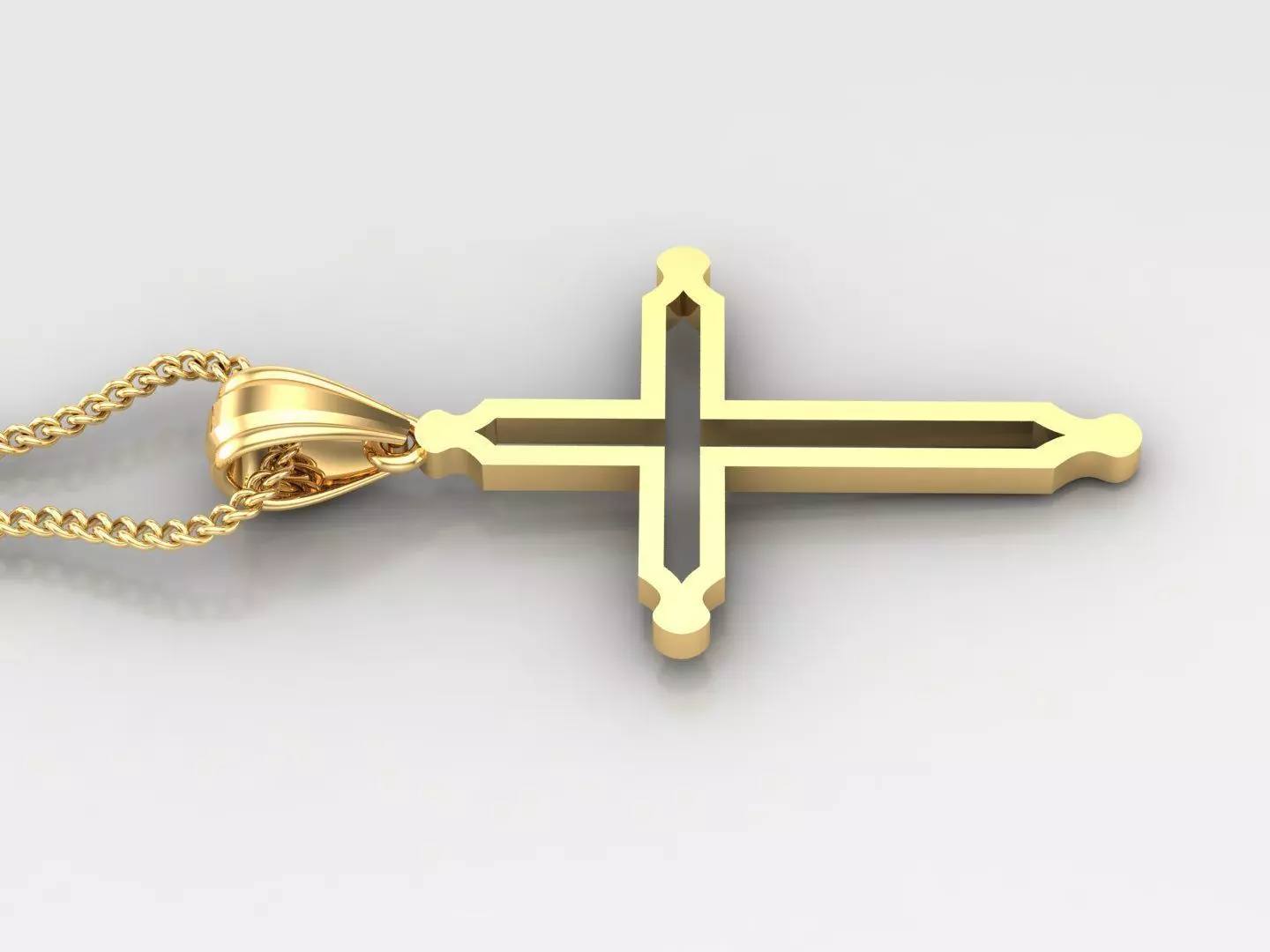 Cross Light Gold 4CP059 3DM STL 3D print model