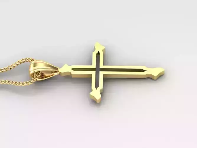 Cross Light Gold 4CP056 3DM STL