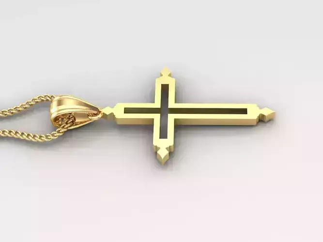 Cross Light Gold 4CP054 3DM STL