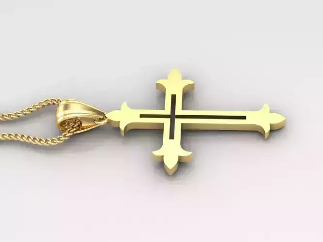 Cross Light Gold 4CP053 3DM STL