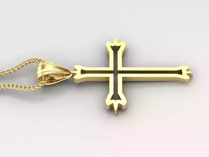 Cross Light Gold 4CP038 3DM STL