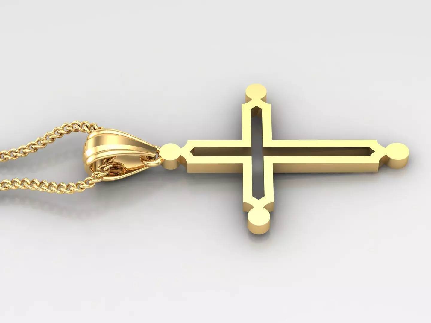 Cross Light Gold 4CP036 3DM STL 3D print model_0