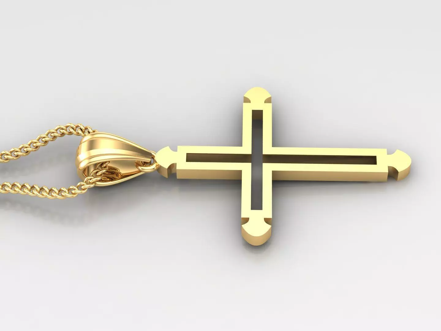 Cross Light Gold 4CP034 3DM STL 3D print model_0