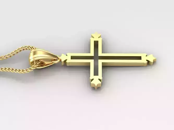 Cross Light Gold 4CP029 3DM STL