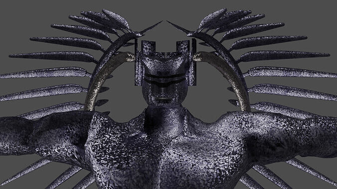 Bird monster girl Free low-poly 3D model