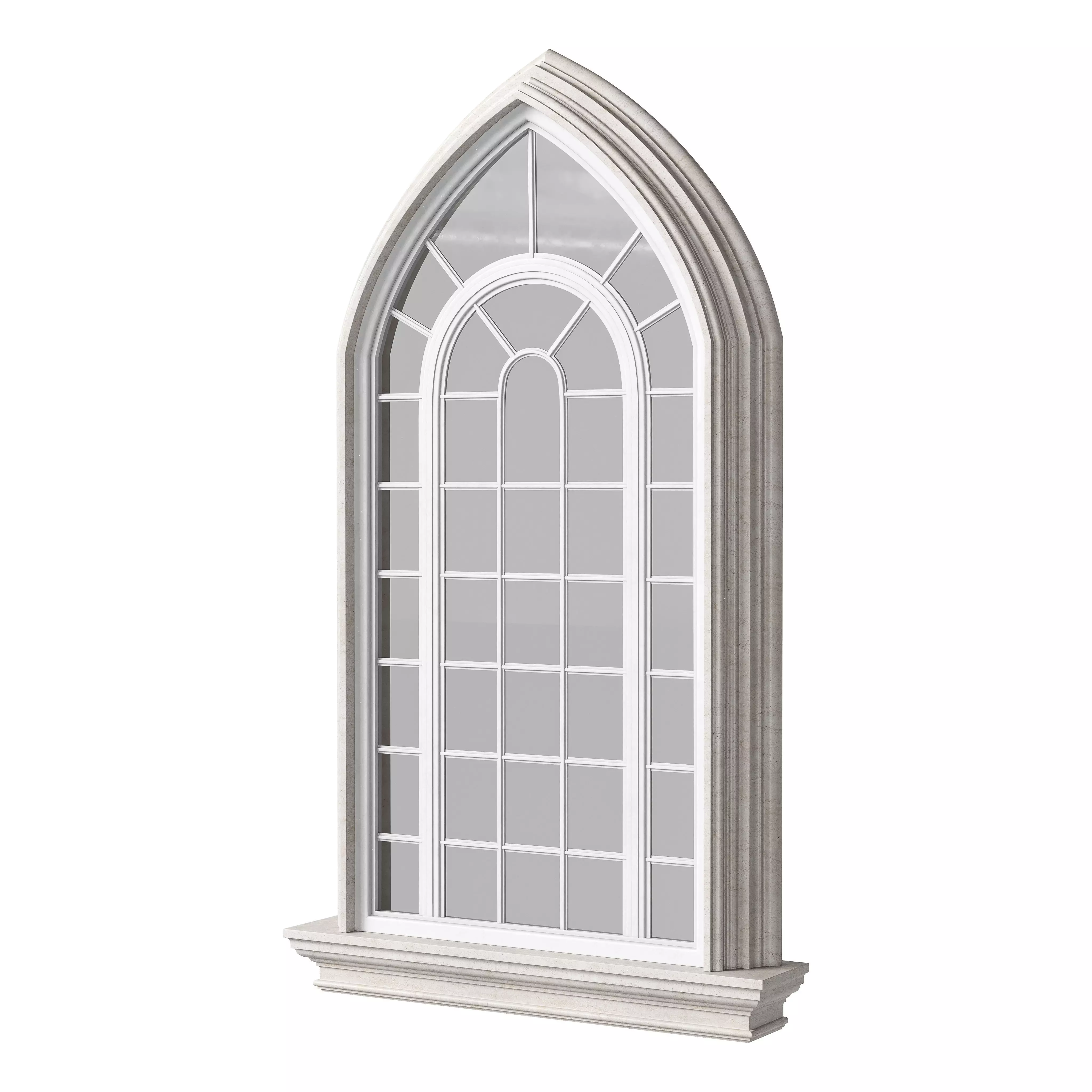 Architectural Classic Window 3D Model 7 3D model_0