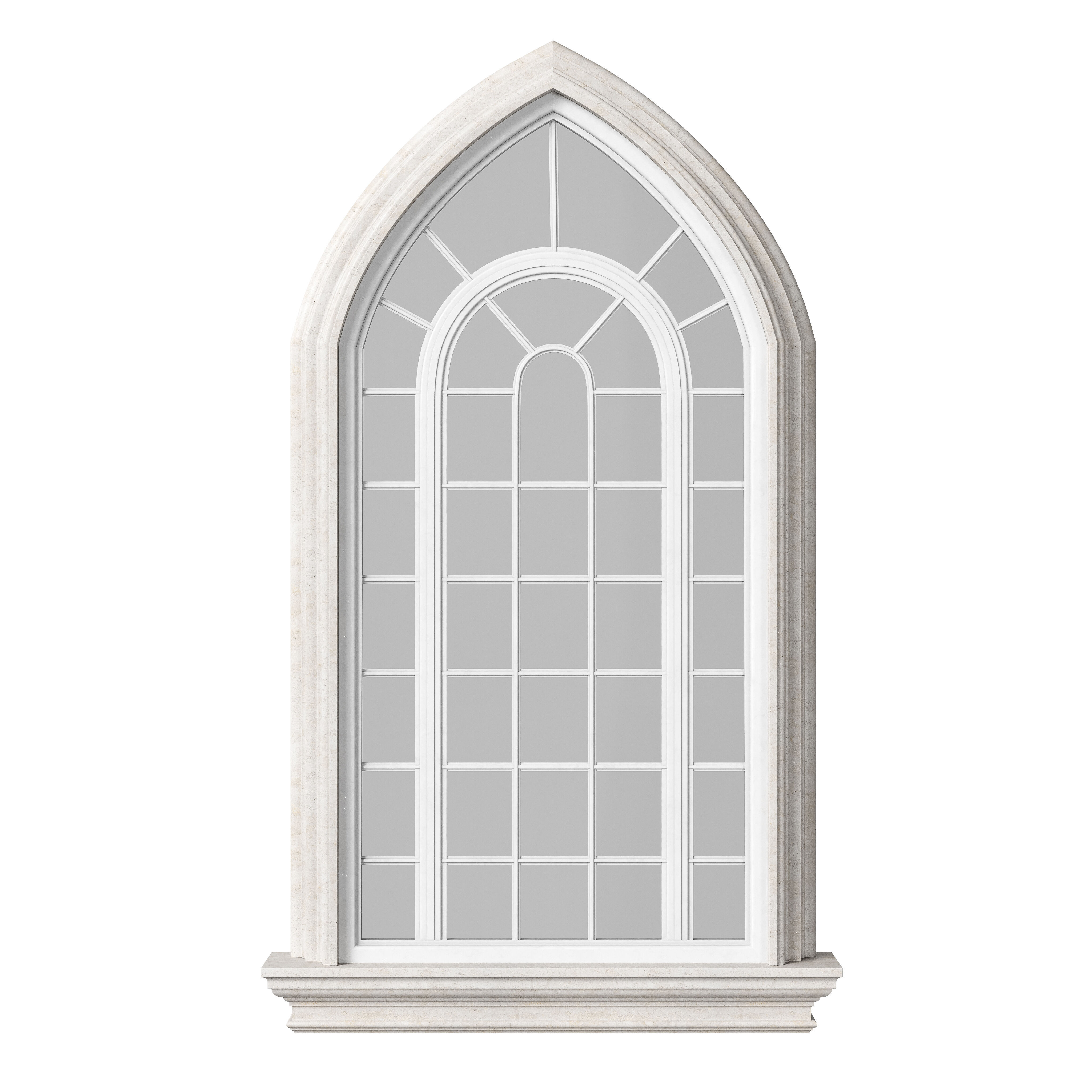 Architectural Classic Window 3D Model 7 3D model_1