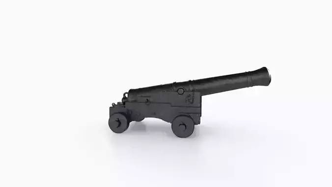 Realistic Cannon 3D print model