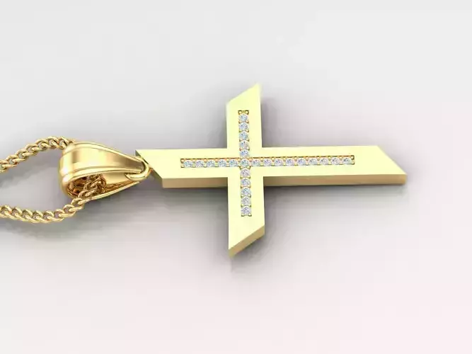 Cross Light Gold 4CP001 3DM STL