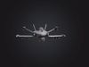 Futuristic Fighter Jet Low-poly 3D model_1