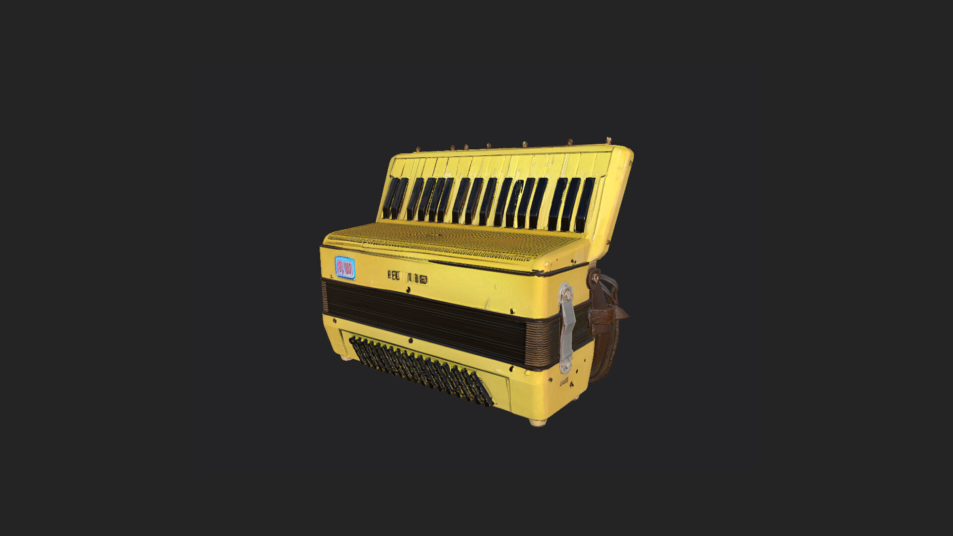 Accordion3D Model 001 Low-poly 3D model_2