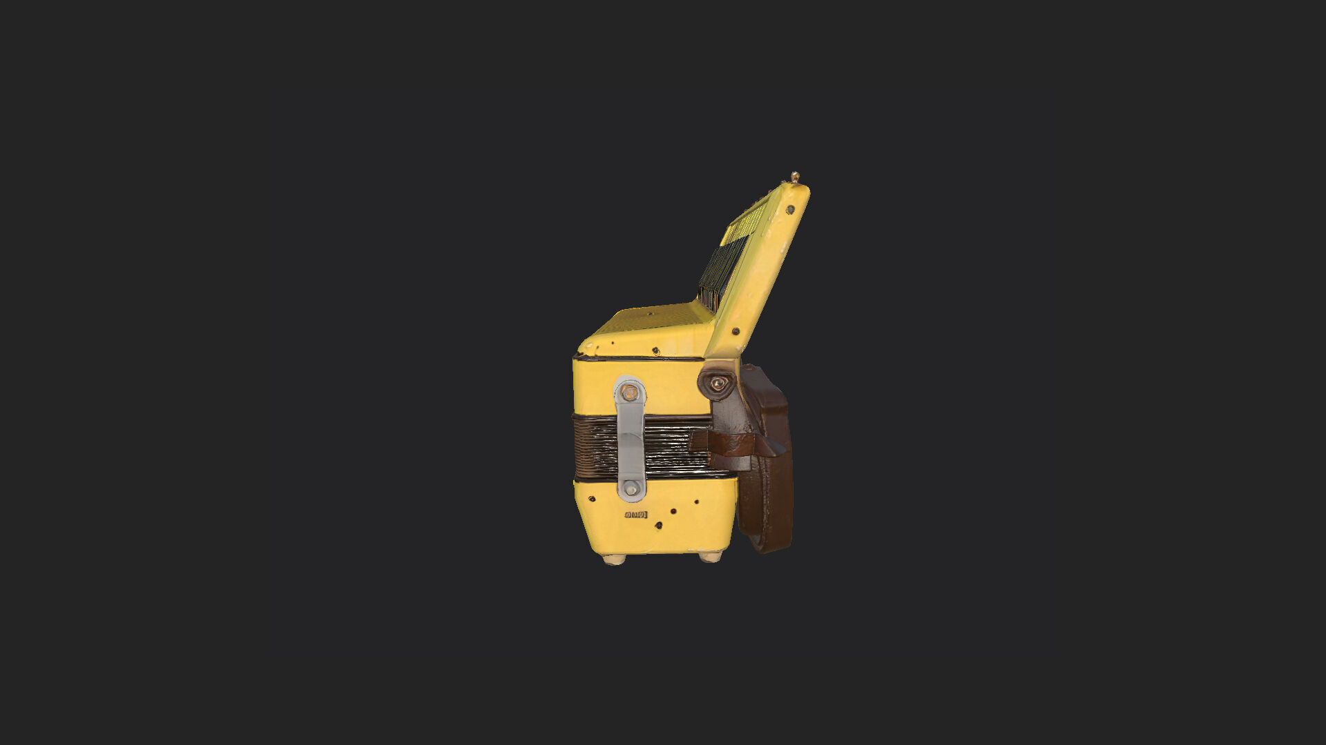 Accordion3D Model 001 Low-poly 3D model_3