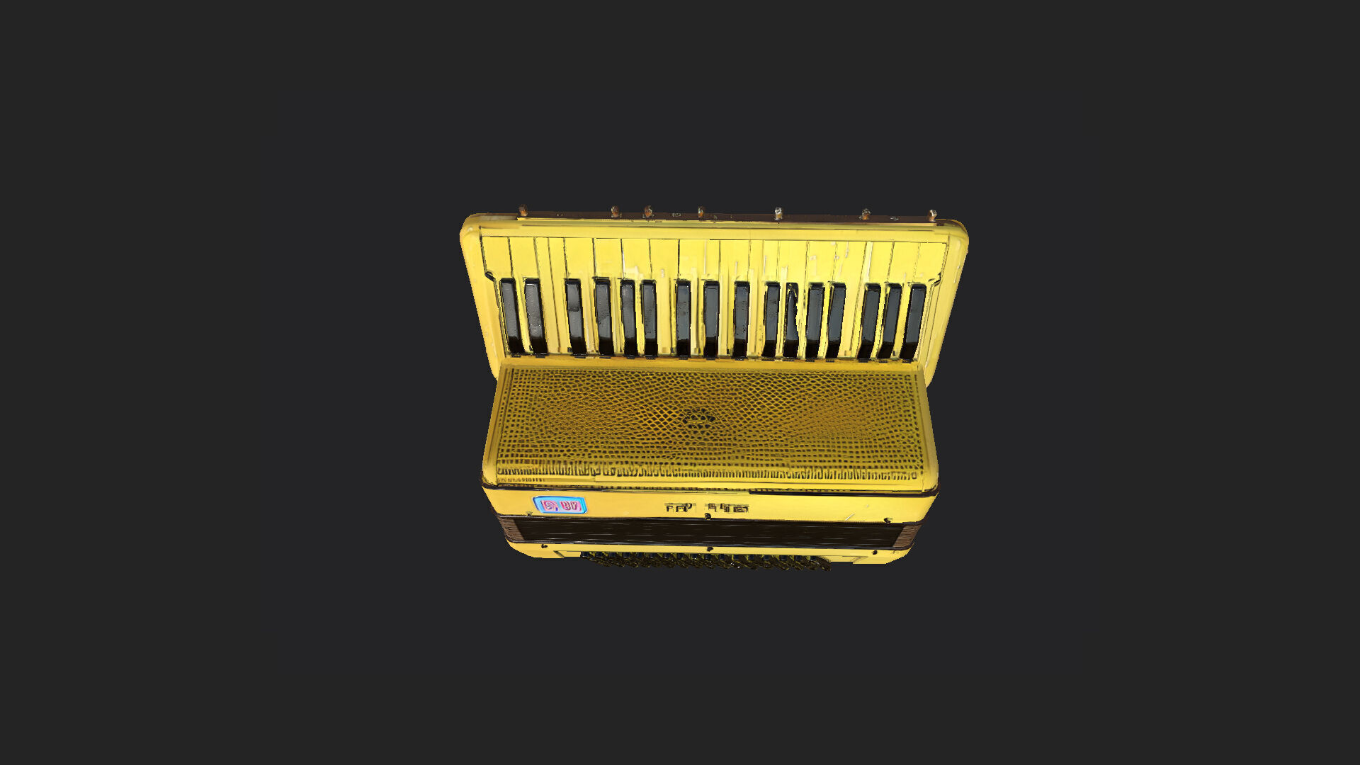 Accordion3D Model 001 Low-poly 3D model_9