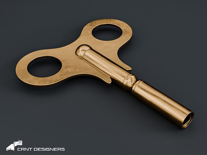 Wind Up Key 3D model