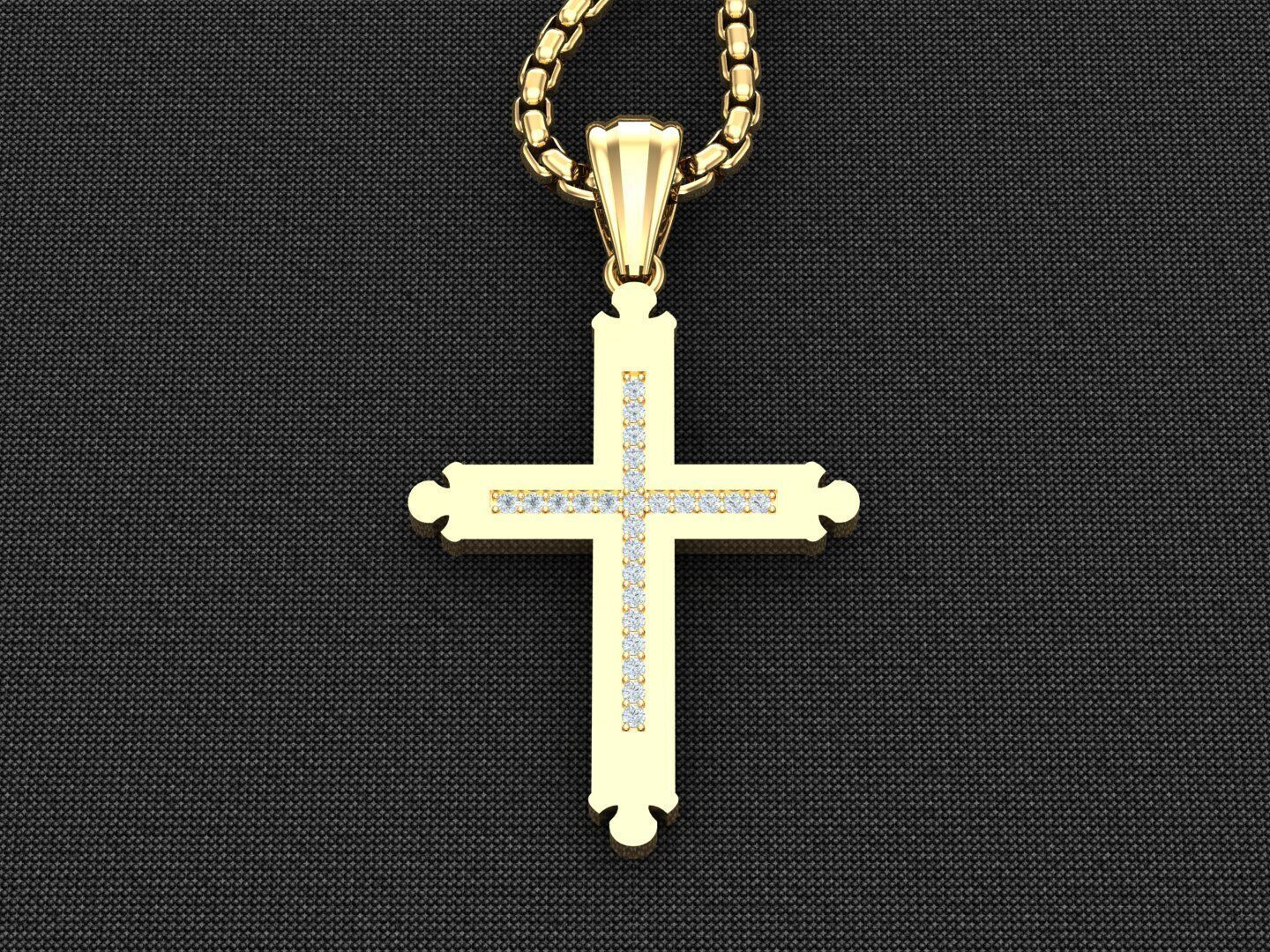 Cross Light Gold 3CP100 3DM STL 3D model_3