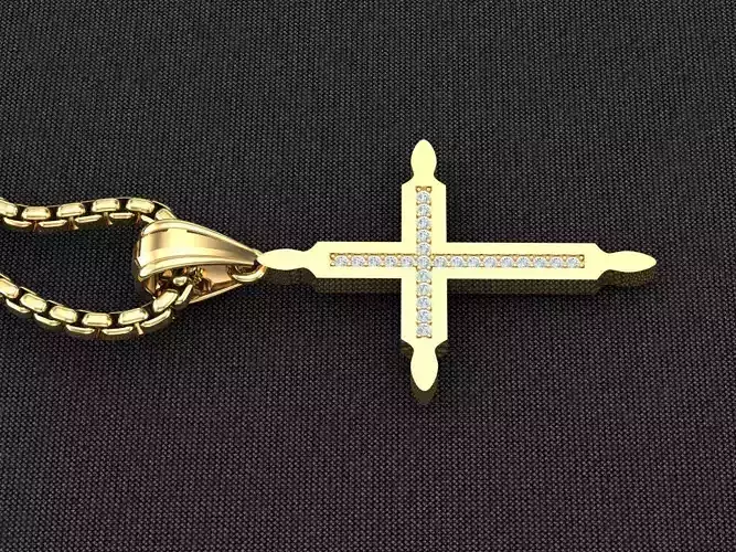 Cross Light Gold 3CP097 3DM STL