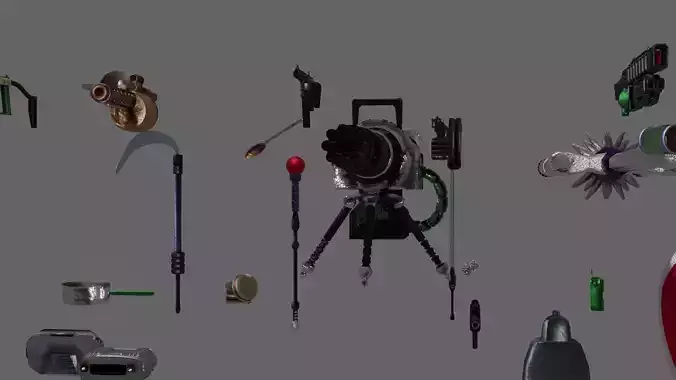 70 or more  weapons magic item and tools or something