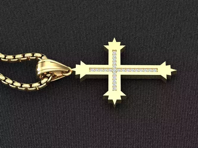 Cross Light Gold 3CP093 3DM STL