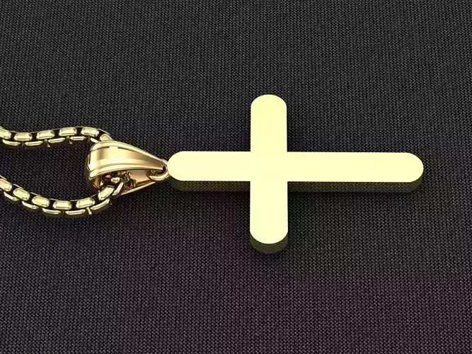 Cross Light Gold 3CP077 3DM STL